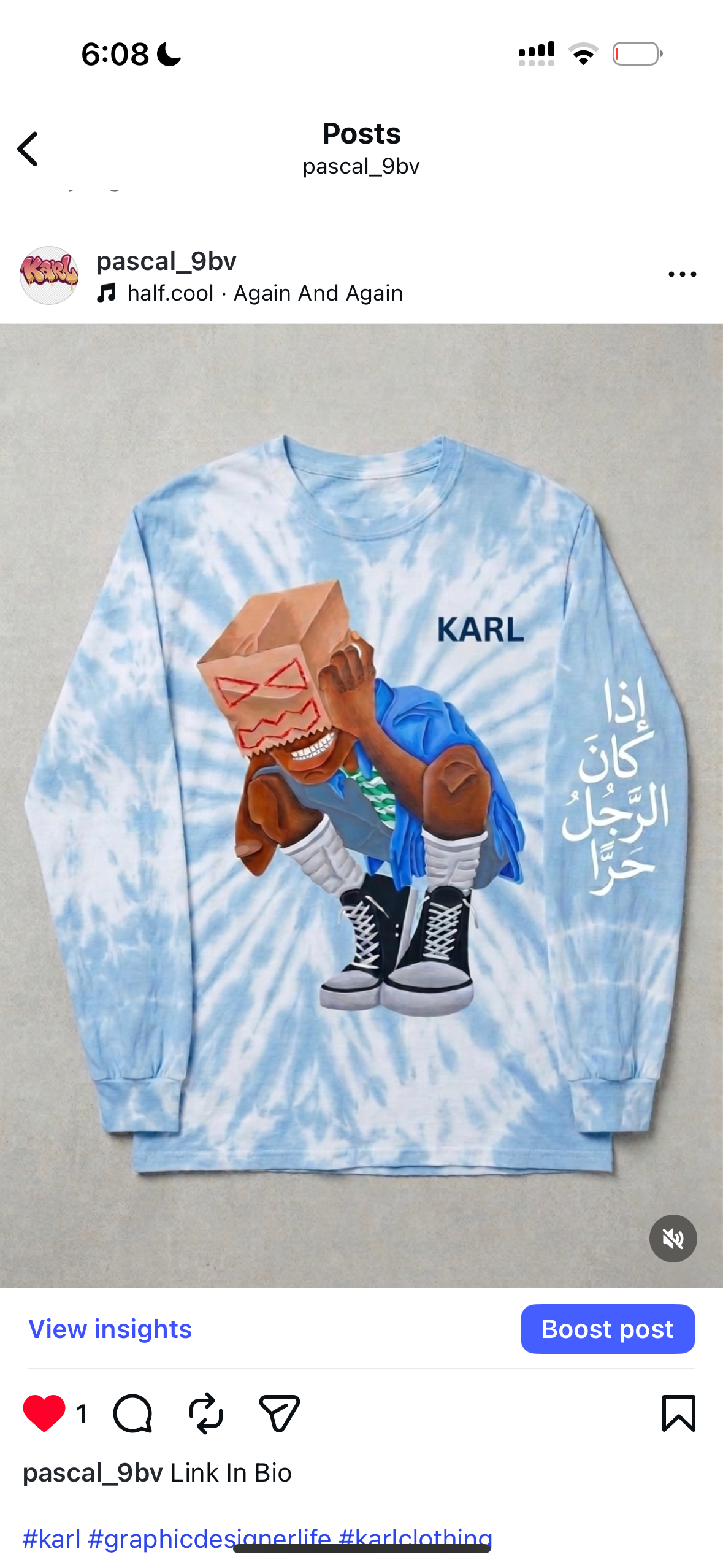 Karl Long Sleeve Round Neck