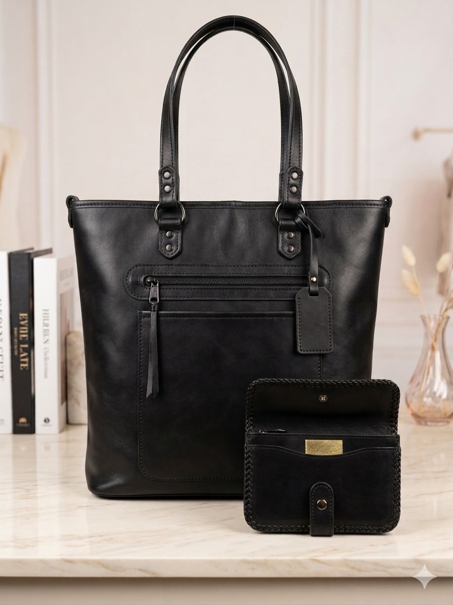 Black Leather Bag